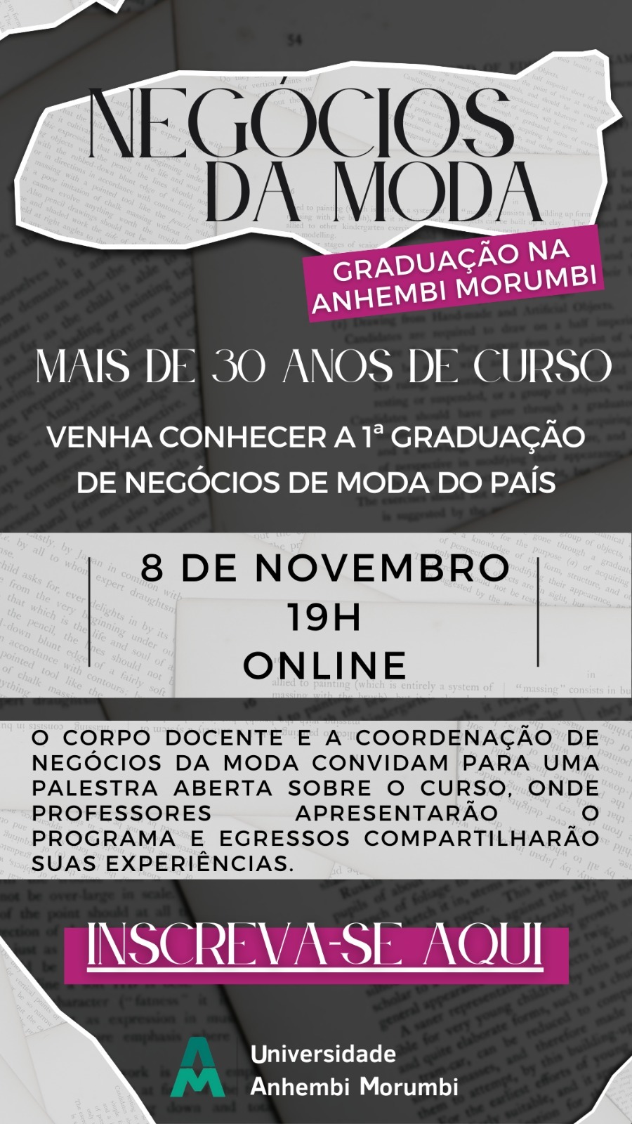 Venha conhecer a 1ª graduação de Negócios de Moda do país!